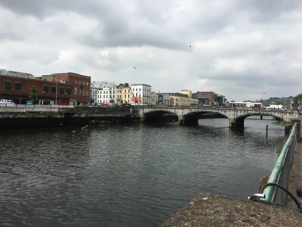 River Lee with a stone bridge
