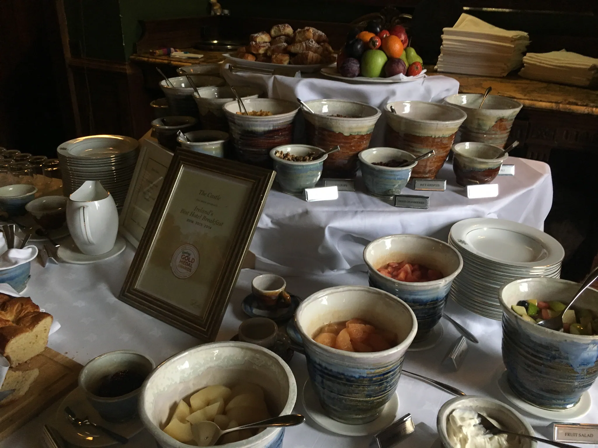 Breakfast buffet, last morning