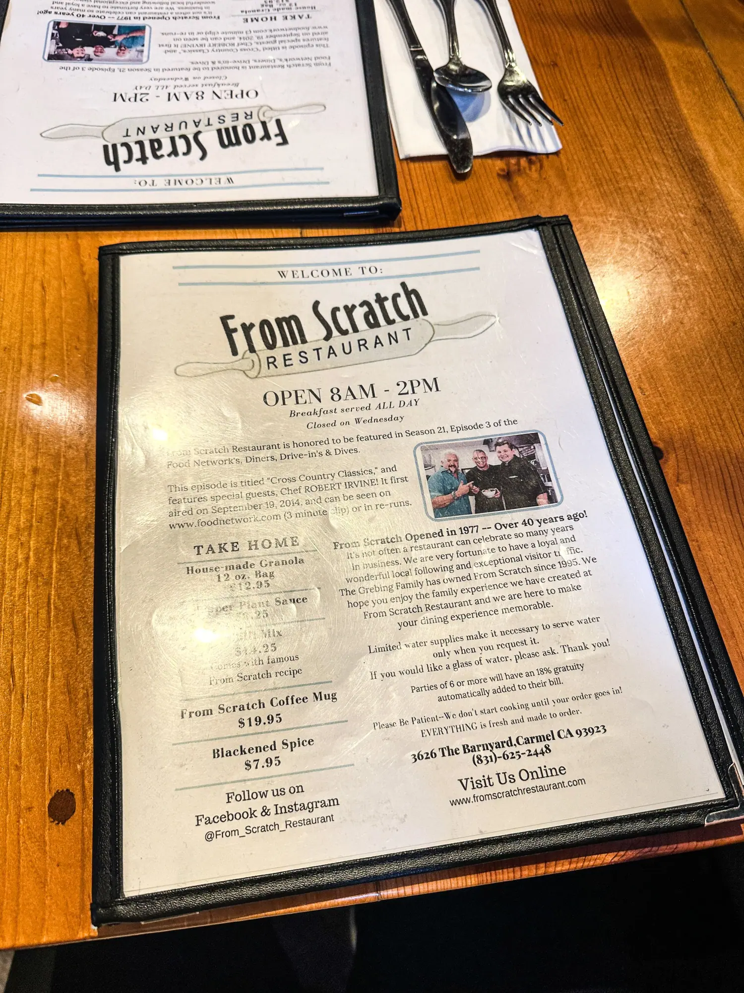 Photo from The next morning, we had the pleasure of getting Brunch at “From Scratch” which was featured in Guy…, Carmel & Monterey, CA