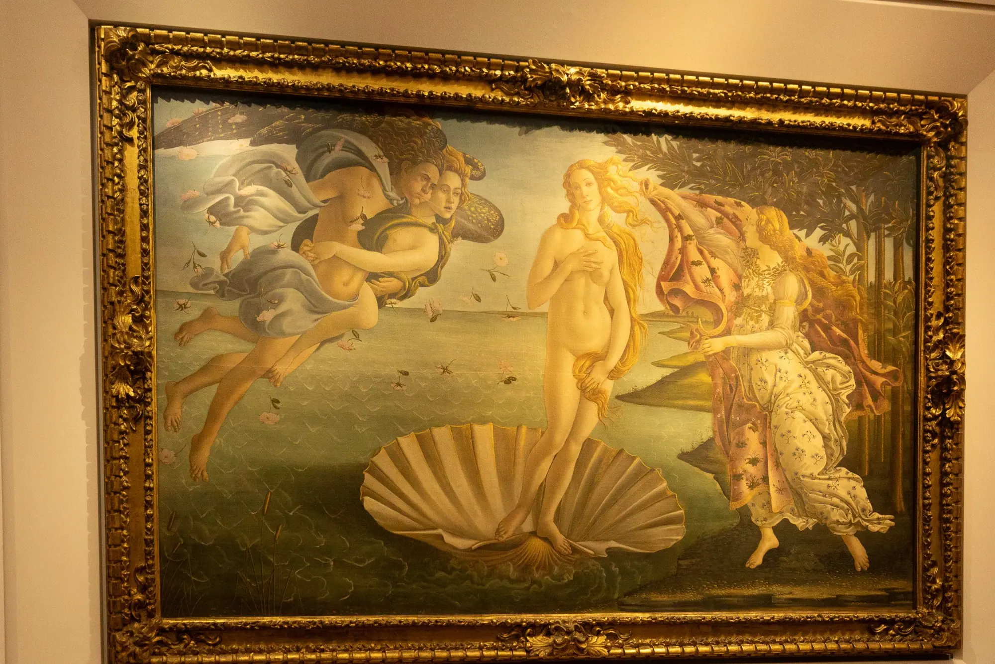 Photo from In the afternoon, we walked to the Uffizi Gallery, where the halls themselves felt like part of the exhibit, Florence, Italy