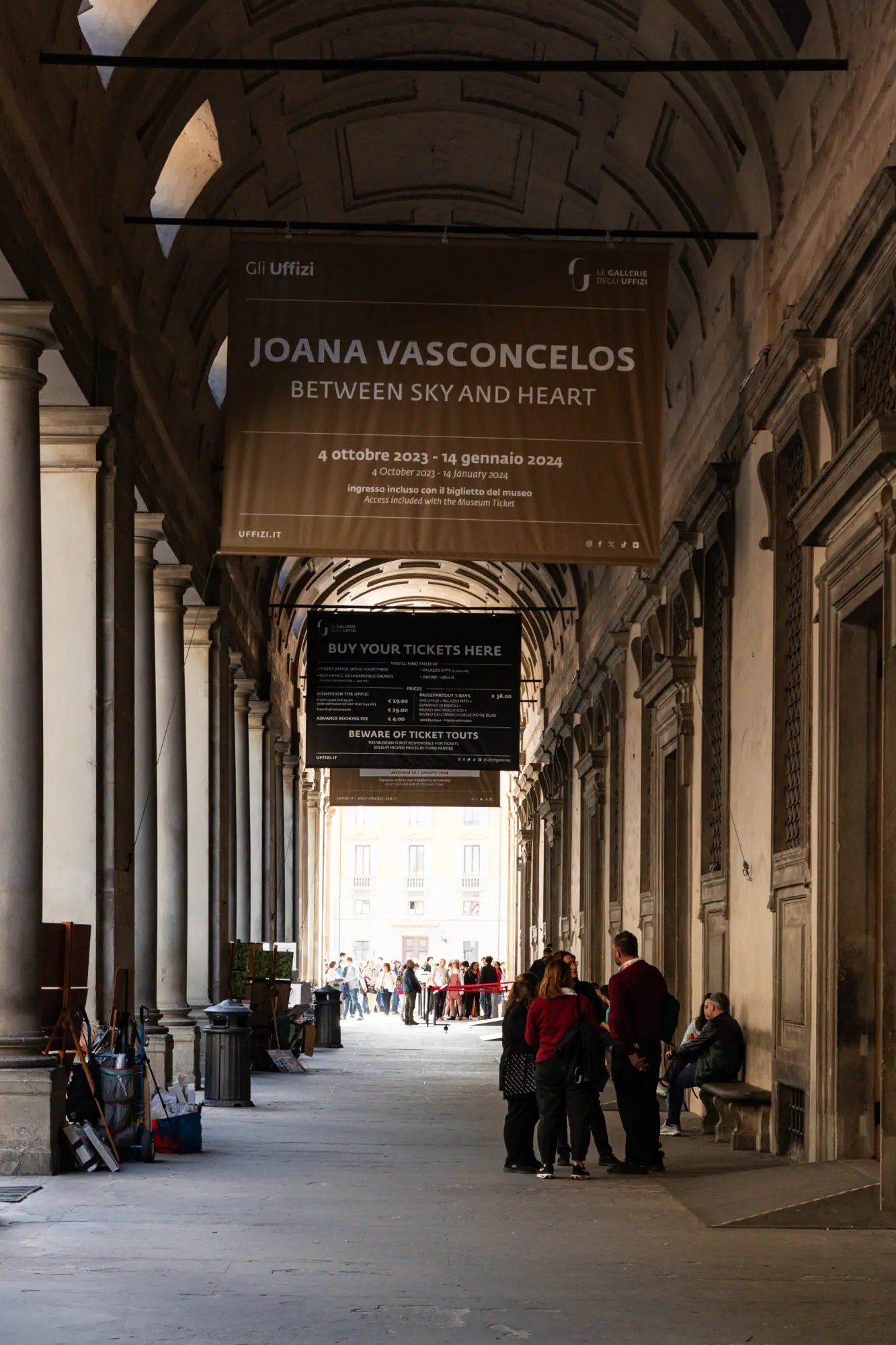 Photo from In the afternoon, we walked to the Uffizi Gallery, where the halls themselves felt like part of the exhibit, Florence, Italy