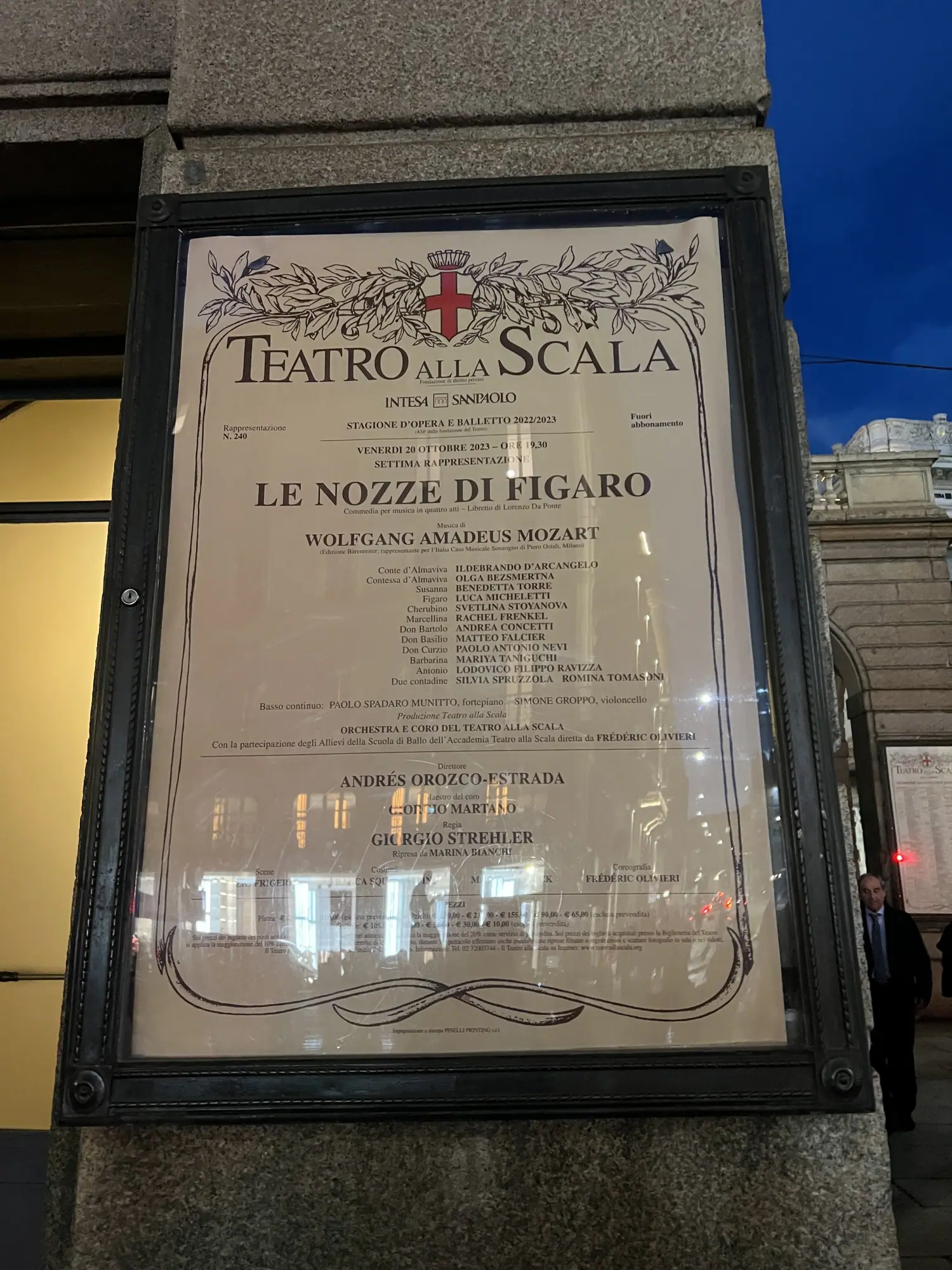 Photo from That night, we dressed up and made our way to La Scala — one of the most iconic opera houses in the world…, Milan, Italy