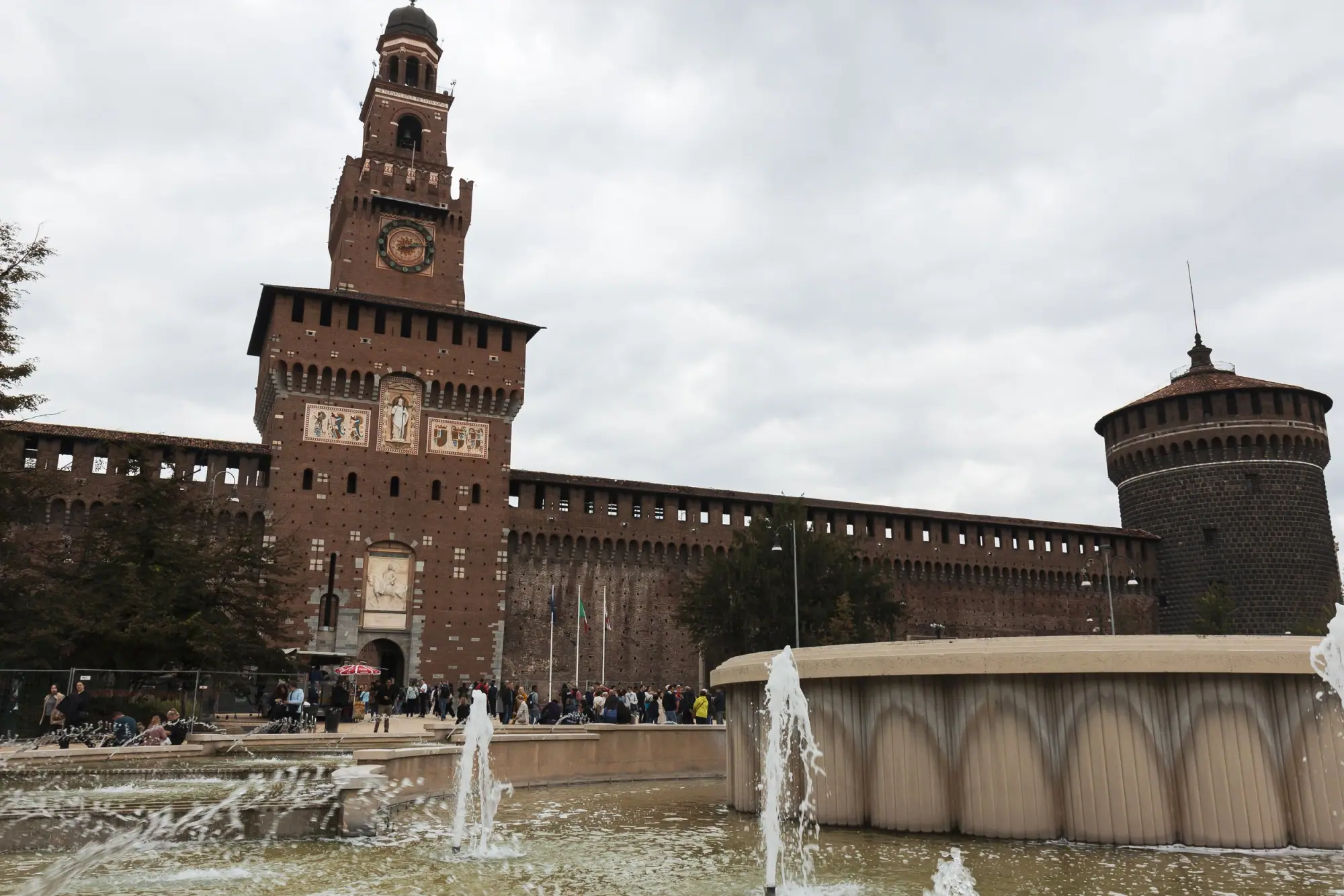 Photo from From there, we wandered through Sforzesco Castle, a massive medieval fortress turned cultural hub, then…, Milan, Italy