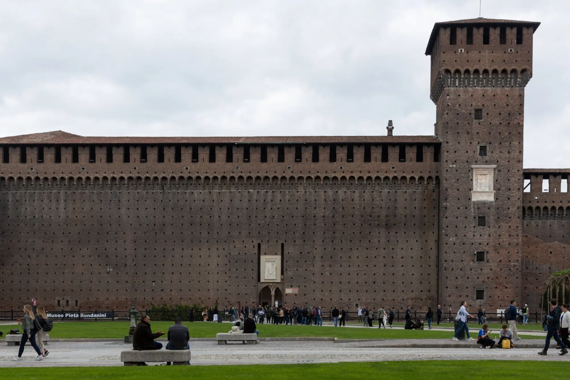 Photo from From there, we wandered through Sforzesco Castle, a massive medieval fortress turned cultural hub, then…, Milan, Italy