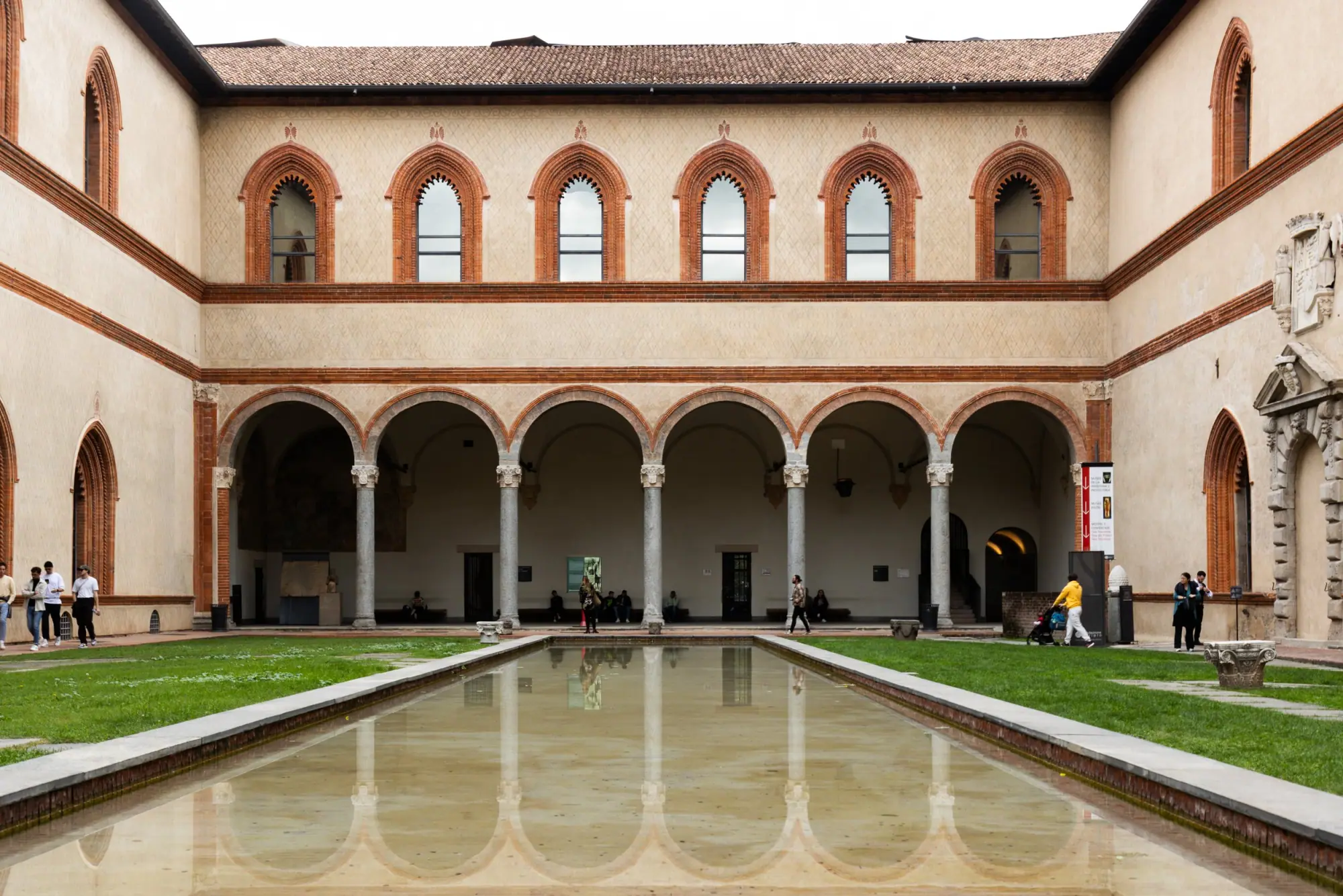 Photo from From there, we wandered through Sforzesco Castle, a massive medieval fortress turned cultural hub, then…, Milan, Italy