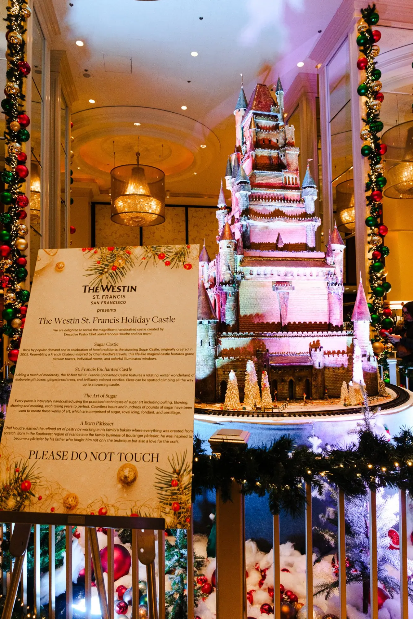 Photo from Next, we stopped by one of our favorite holiday sights every year — the Westin St, San Francisco, CA