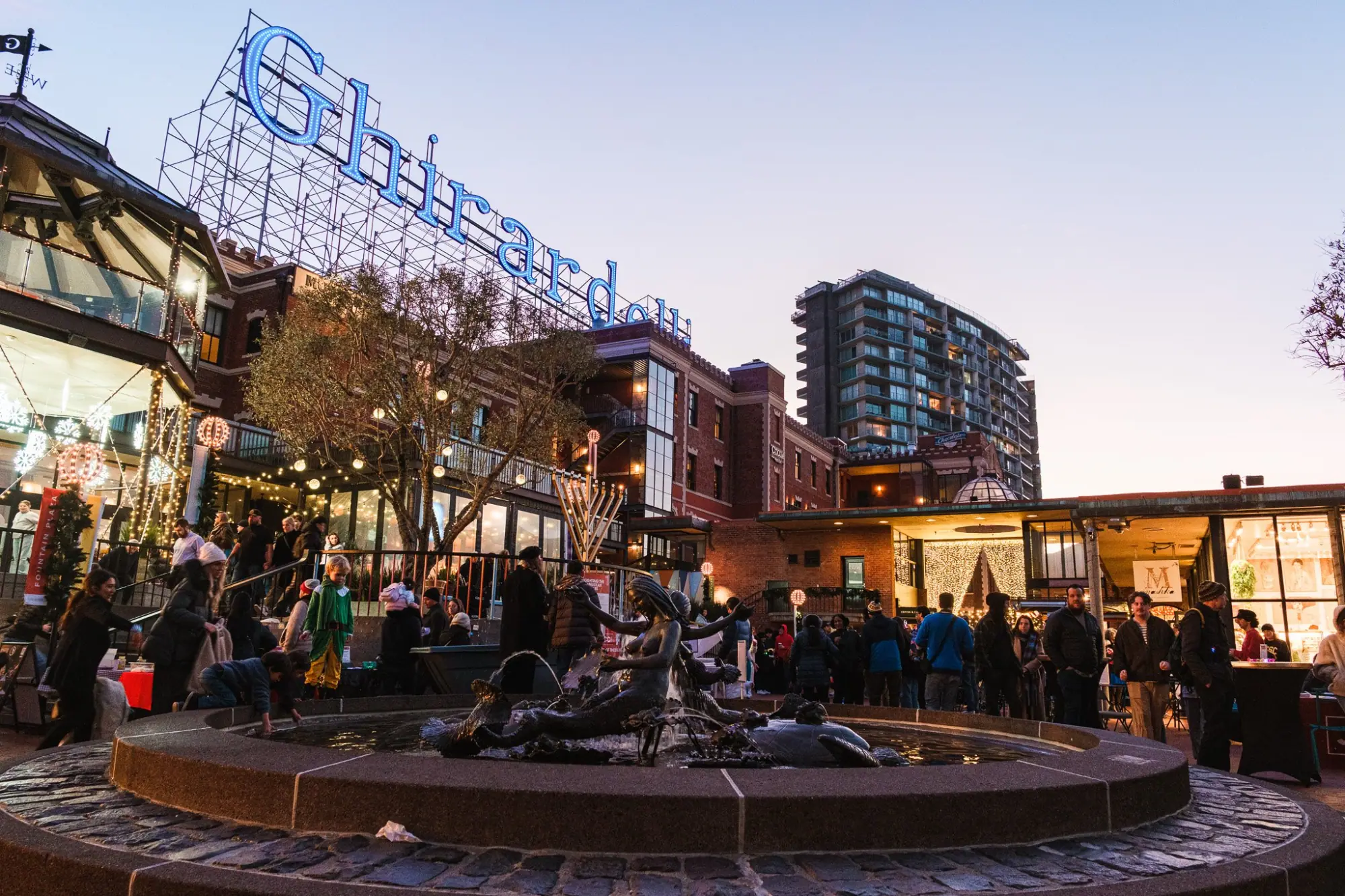 Photo from We ended the day at Ghirardelli Square, where the holiday decorations, live music, and gathering crowds…, San Francisco, CA