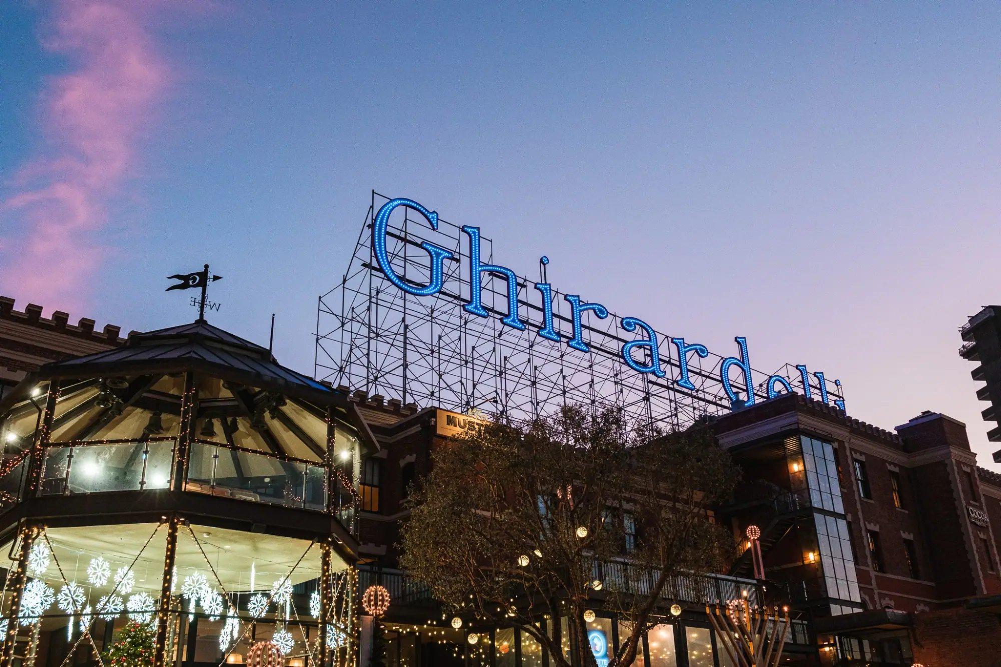Photo from We ended the day at Ghirardelli Square, where the holiday decorations, live music, and gathering crowds…, San Francisco, CA