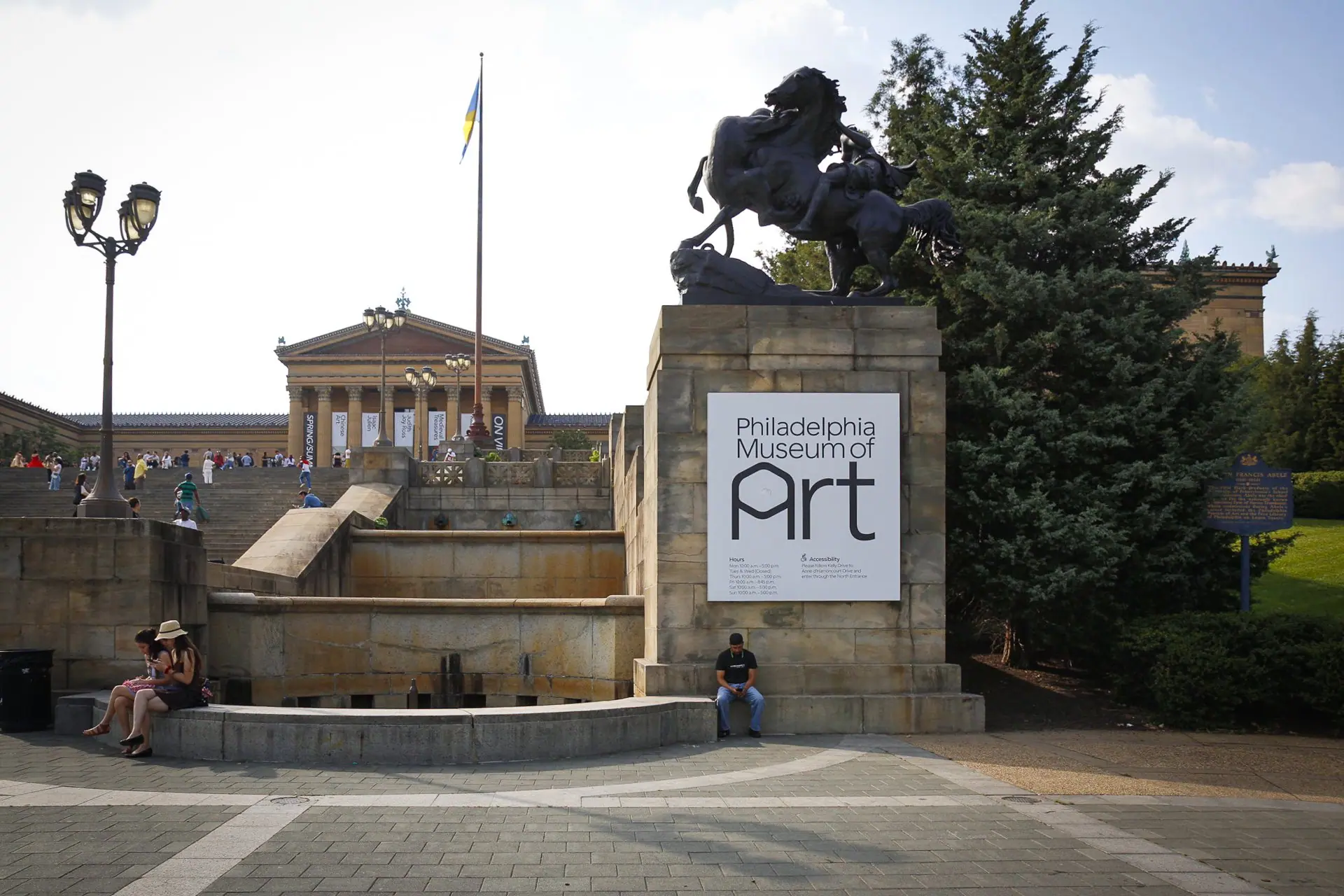 Photo from Philadelphia Museum of Art: Channel your inner Rocky as you run up the steps of the Philadelphia Museum of Art