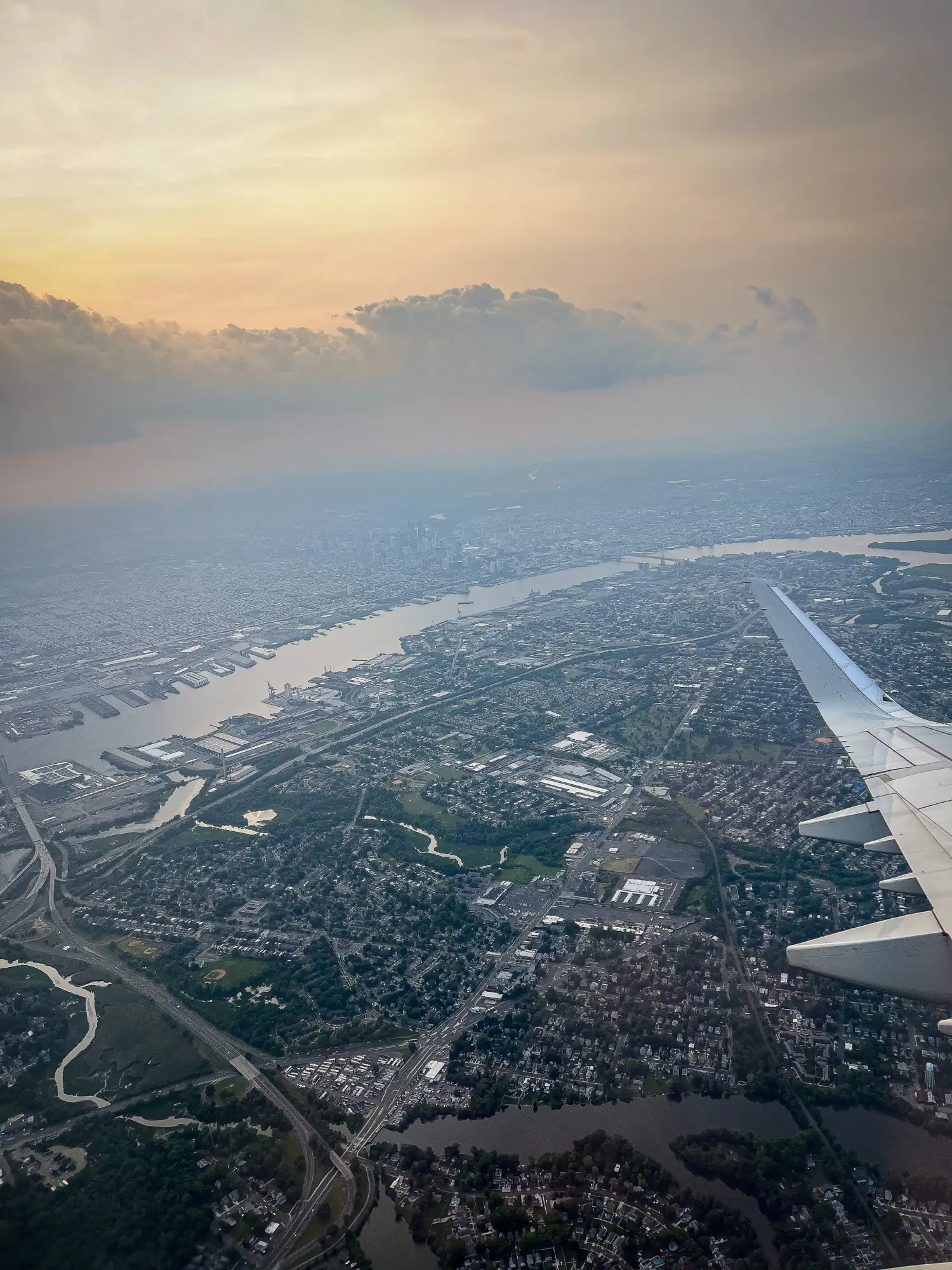 Photo from Views from the Wing: Of course to end the trip, I caught some great views of the city from the wing, Philadelphia, PA