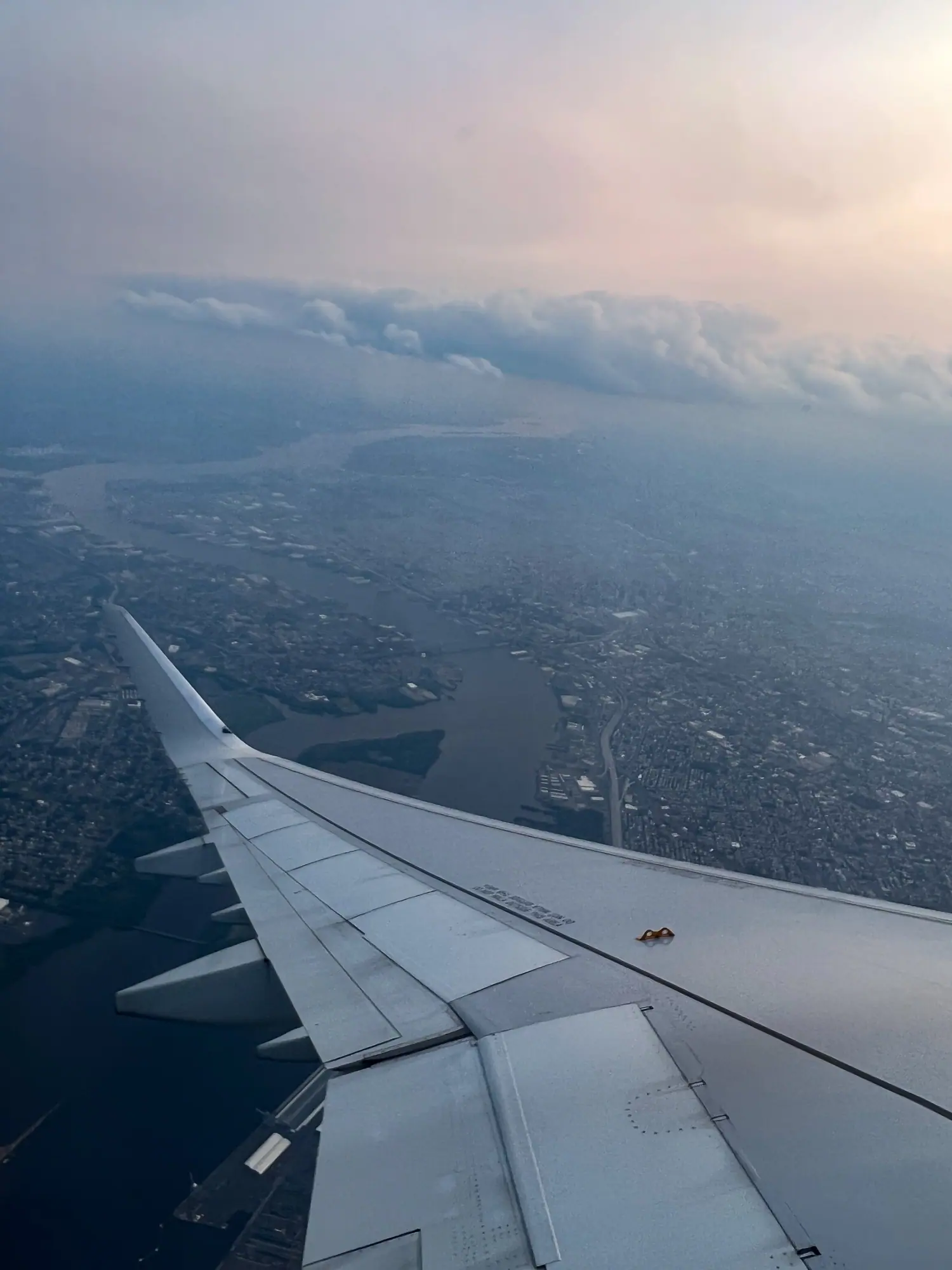 Photo from Views from the Wing: Of course to end the trip, I caught some great views of the city from the wing, Philadelphia, PA