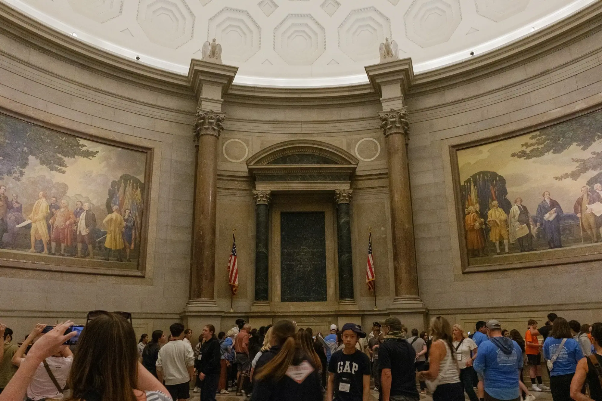 Photo from Later, we made our way to the National Archives, where we stood quietly in front of the Declaration of…, Washington, DC
