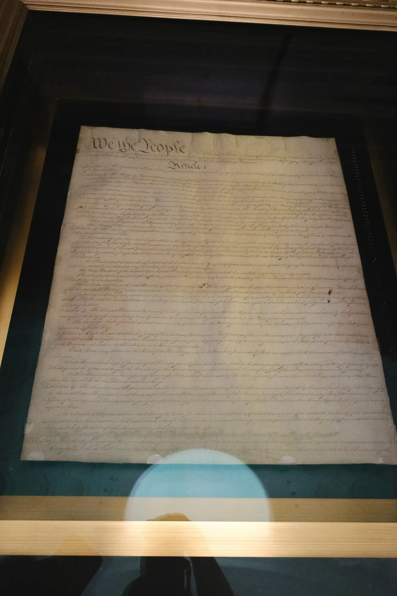 Photo from Later, we made our way to the National Archives, where we stood quietly in front of the Declaration of…, Washington, DC