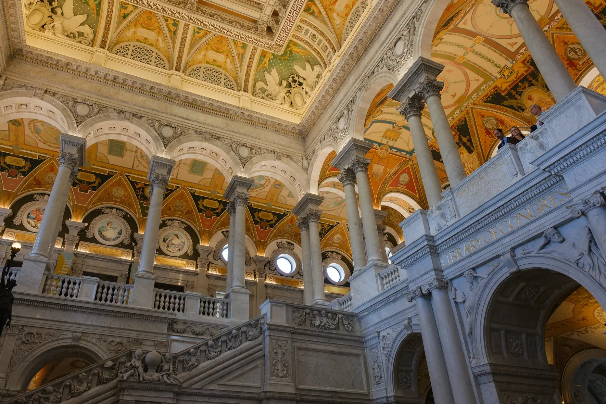 Photo from Our first stop was the Library of Congress — easily one of the most beautiful buildings we’ve ever been inside, Washington, DC