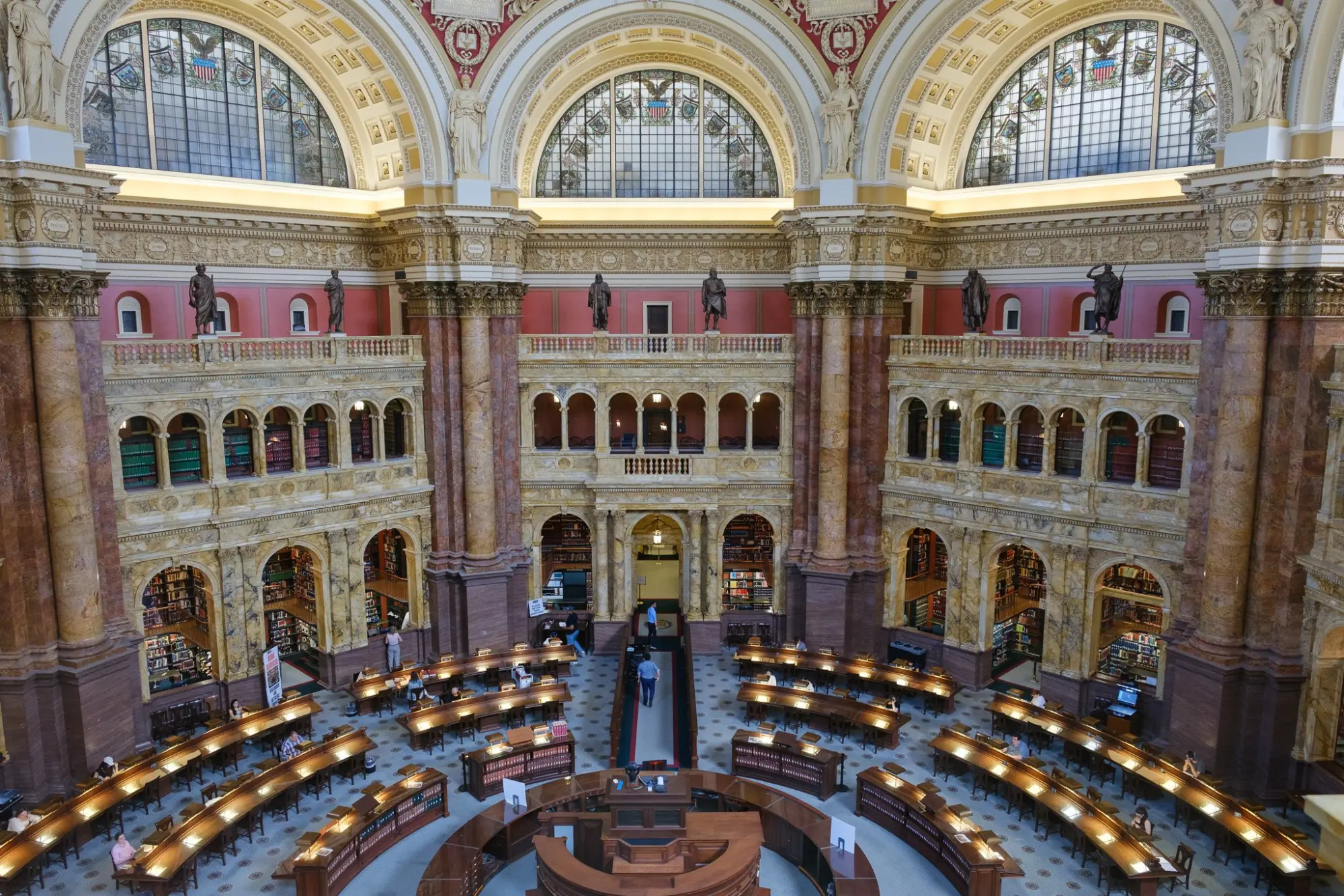 Photo from Our first stop was the Library of Congress — easily one of the most beautiful buildings we’ve ever been inside, Washington, DC
