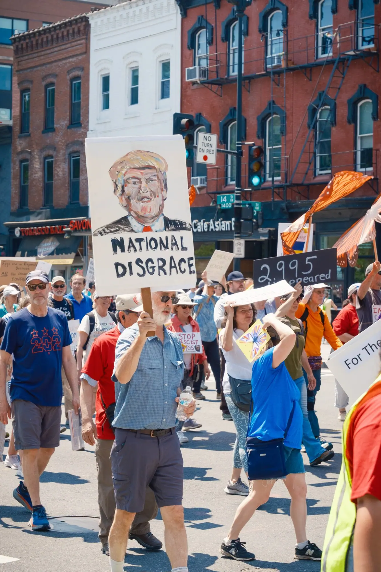 Photo from On our way back, we happened upon May Day protests, peaceful and powerful, with signs and chants echoing…, Washington, DC